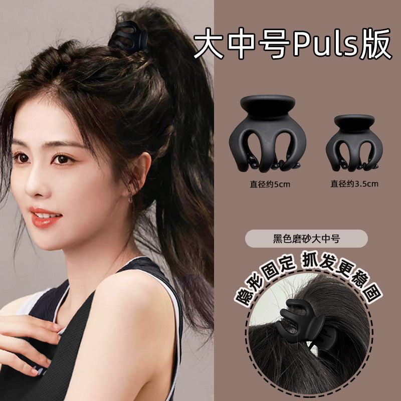 Wholesale High Horse Tail Fixed Pumpkin Resin Hair Clips